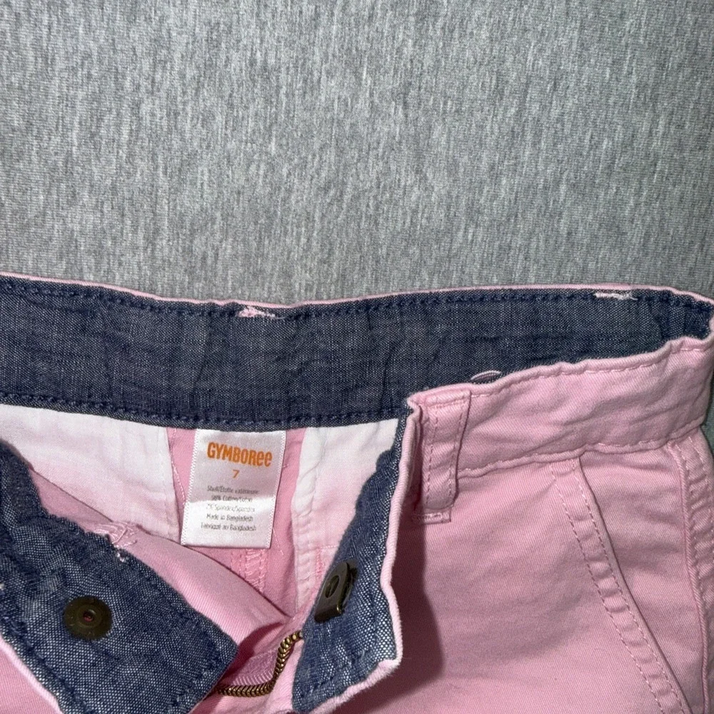 Gymboree Girls Pink shorts Straight Leg Adjustable Waist Size 7
